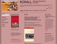 Tablet Screenshot of korall.org